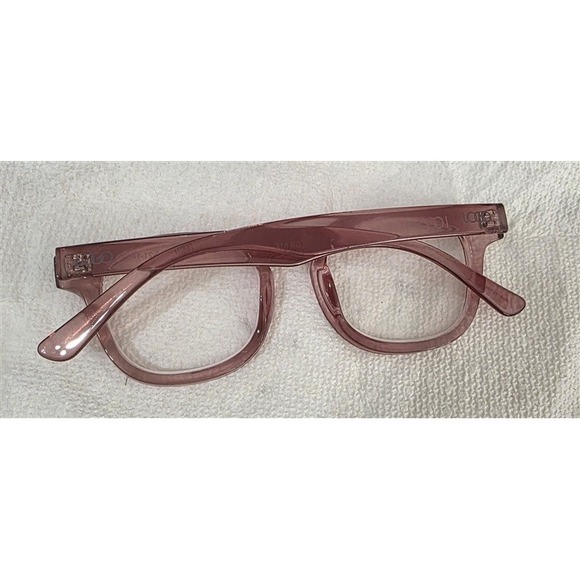 LOGO Lori Goldstein Chic Readers Thick Frame Pink Clear 1.5 #78286 - Picture 3 of 4